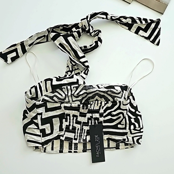 NWT Rachel Zoe Crop Halter Top - Picture 2 of 9